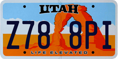 UT license plate Z788PI