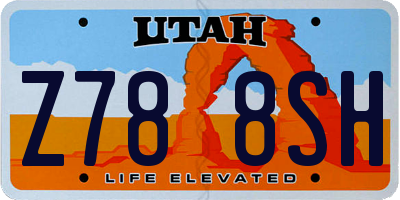 UT license plate Z788SH