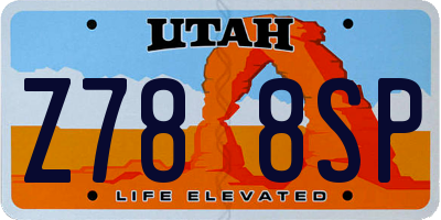 UT license plate Z788SP