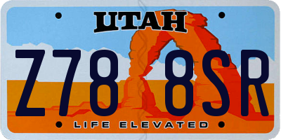 UT license plate Z788SR