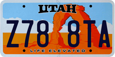 UT license plate Z788TA