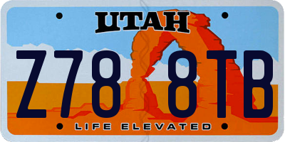 UT license plate Z788TB