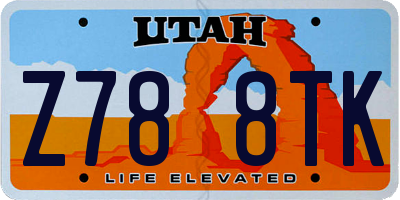 UT license plate Z788TK