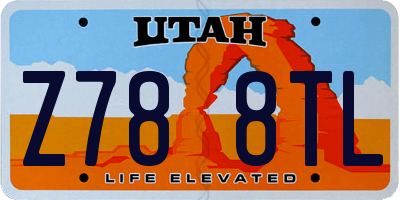 UT license plate Z788TL