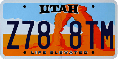 UT license plate Z788TM