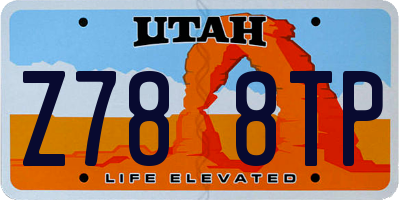 UT license plate Z788TP