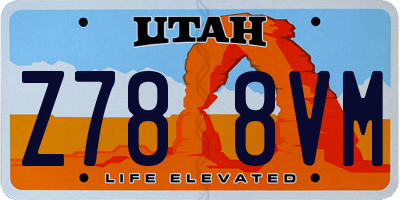 UT license plate Z788VM