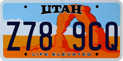 UT license plate Z789CQ