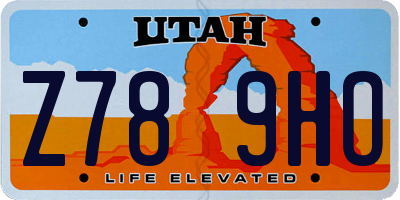 UT license plate Z789HO