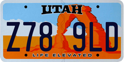 UT license plate Z789LD