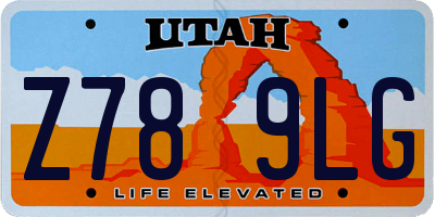 UT license plate Z789LG