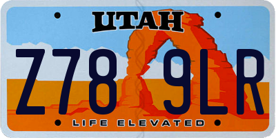 UT license plate Z789LR