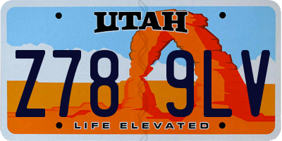 UT license plate Z789LV