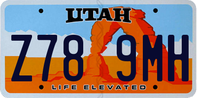 UT license plate Z789MH