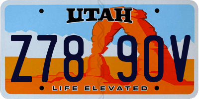 UT license plate Z789OV