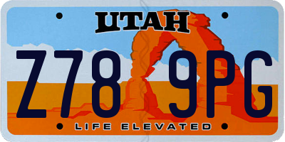UT license plate Z789PG