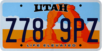 UT license plate Z789PZ