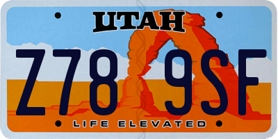 UT license plate Z789SF