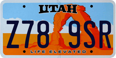 UT license plate Z789SR