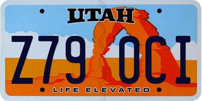 UT license plate Z790CI