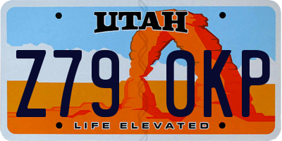 UT license plate Z790KP