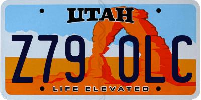 UT license plate Z790LC