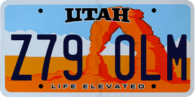 UT license plate Z790LM
