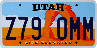 UT license plate Z790MM