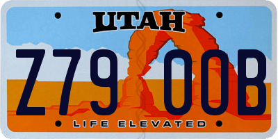 UT license plate Z790OB