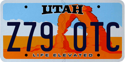 UT license plate Z790TC