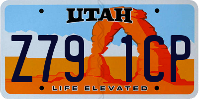 UT license plate Z791CP