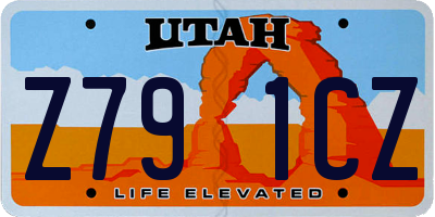 UT license plate Z791CZ