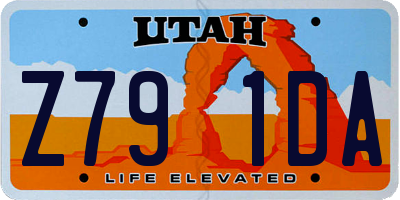 UT license plate Z791DA