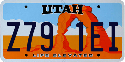 UT license plate Z791EI
