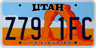 UT license plate Z791FC