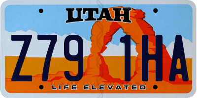 UT license plate Z791HA