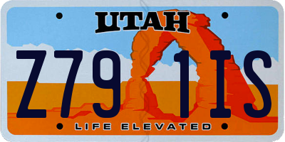 UT license plate Z791IS