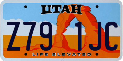 UT license plate Z791JC