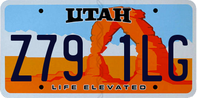 UT license plate Z791LG
