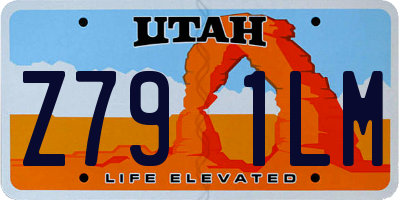 UT license plate Z791LM