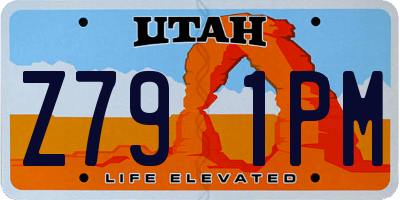 UT license plate Z791PM