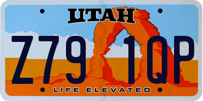 UT license plate Z791QP