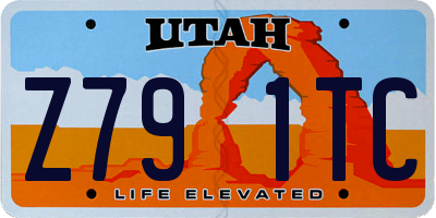 UT license plate Z791TC