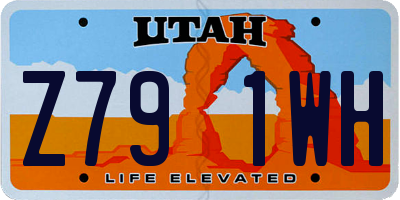 UT license plate Z791WH