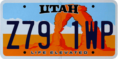 UT license plate Z791WP