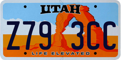 UT license plate Z793CC