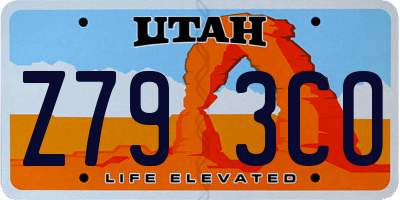 UT license plate Z793CO