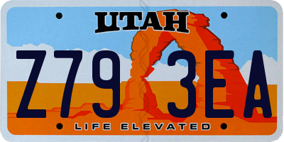 UT license plate Z793EA