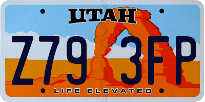 UT license plate Z793FP