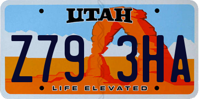 UT license plate Z793HA